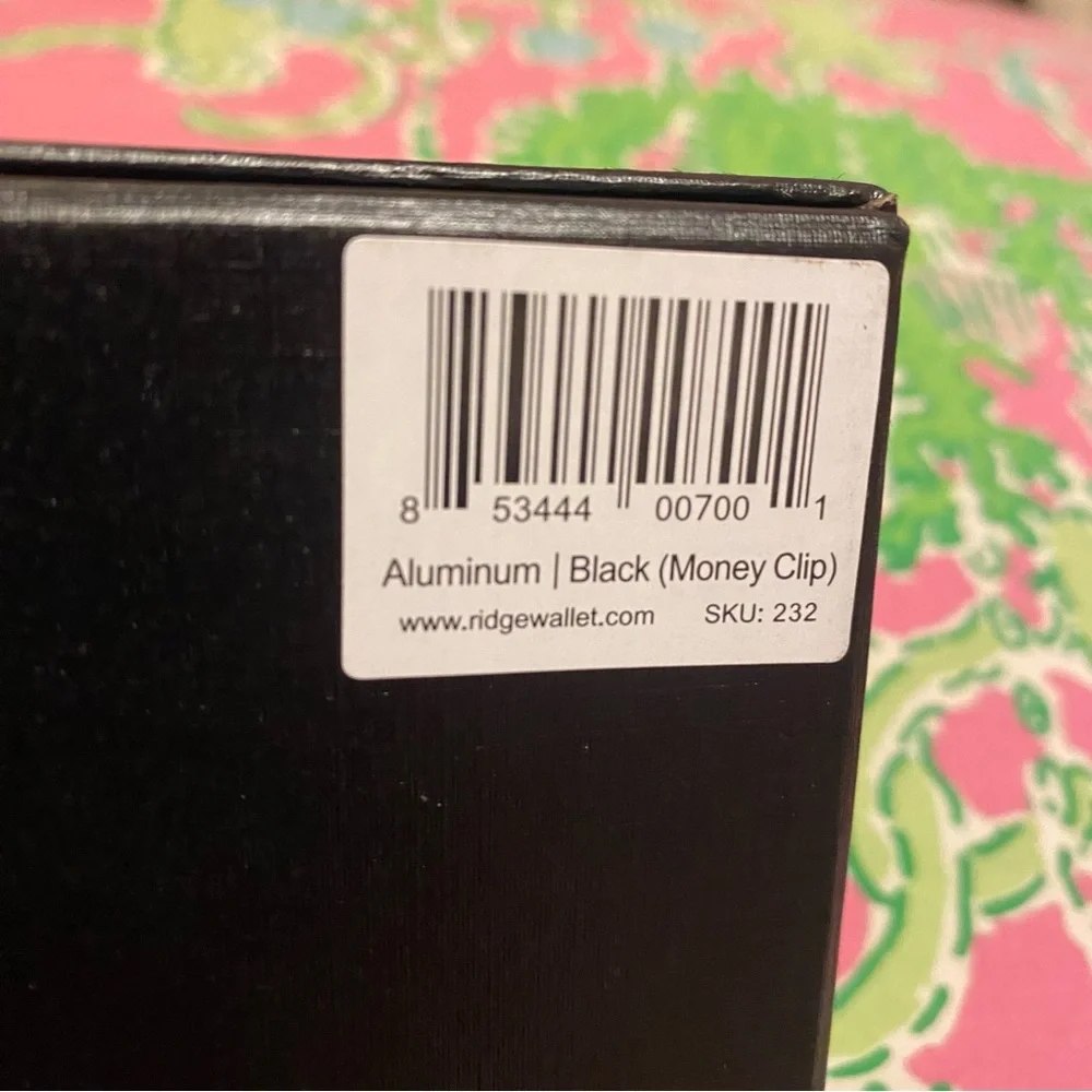 The Ridge aluminum black Money Clip